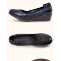 wholesale leather latest design ladies flat dress shoes